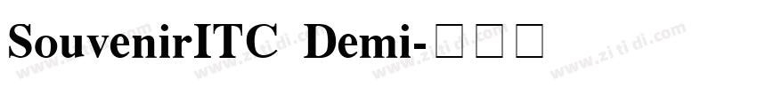 SouvenirITC Demi字体转换